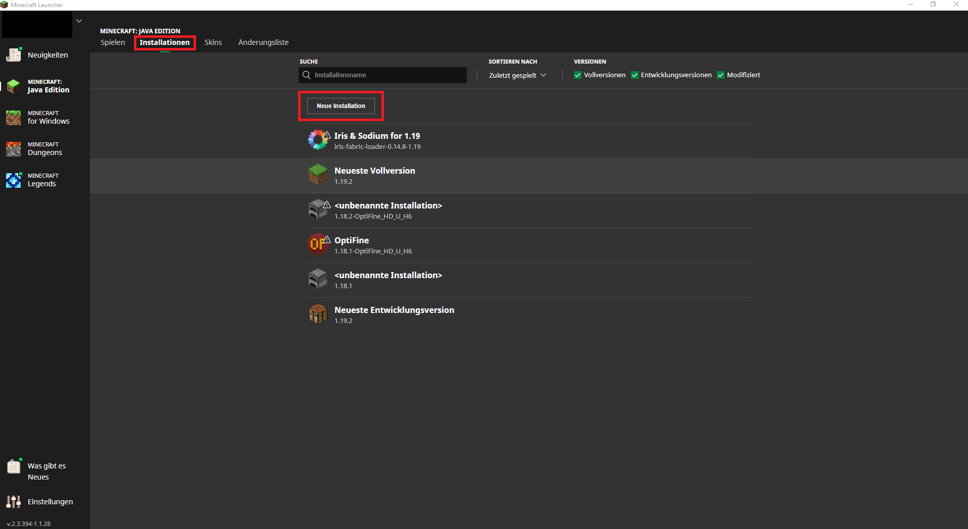 Ändere die MinecraftVersion auf deinem Server GPORTAL Wiki